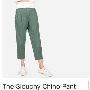 Everlane Green Cropped Ankle Pants